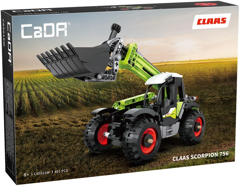 CaDA statybiniai blokeliai Įkroviklis teleskopiniai Claas Scorpion 756 401 dalys