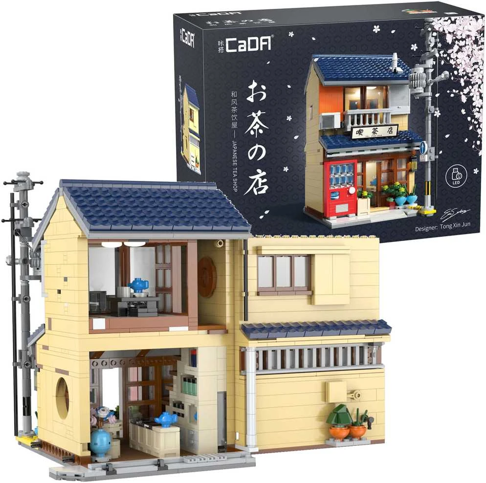 CaDA Building Blocks Japanese Tea Shop Building 1200 dalys