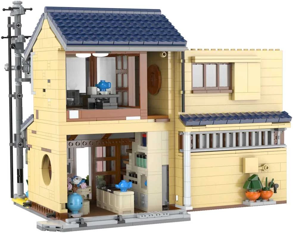 CaDA Building Blocks Japanese Tea Shop Building 1200 dalys