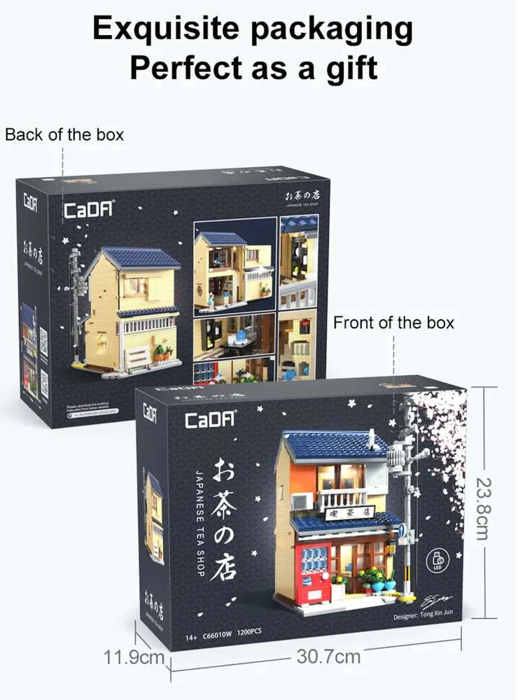 CaDA Building Blocks Japanese Tea Shop Building 1200 dalys