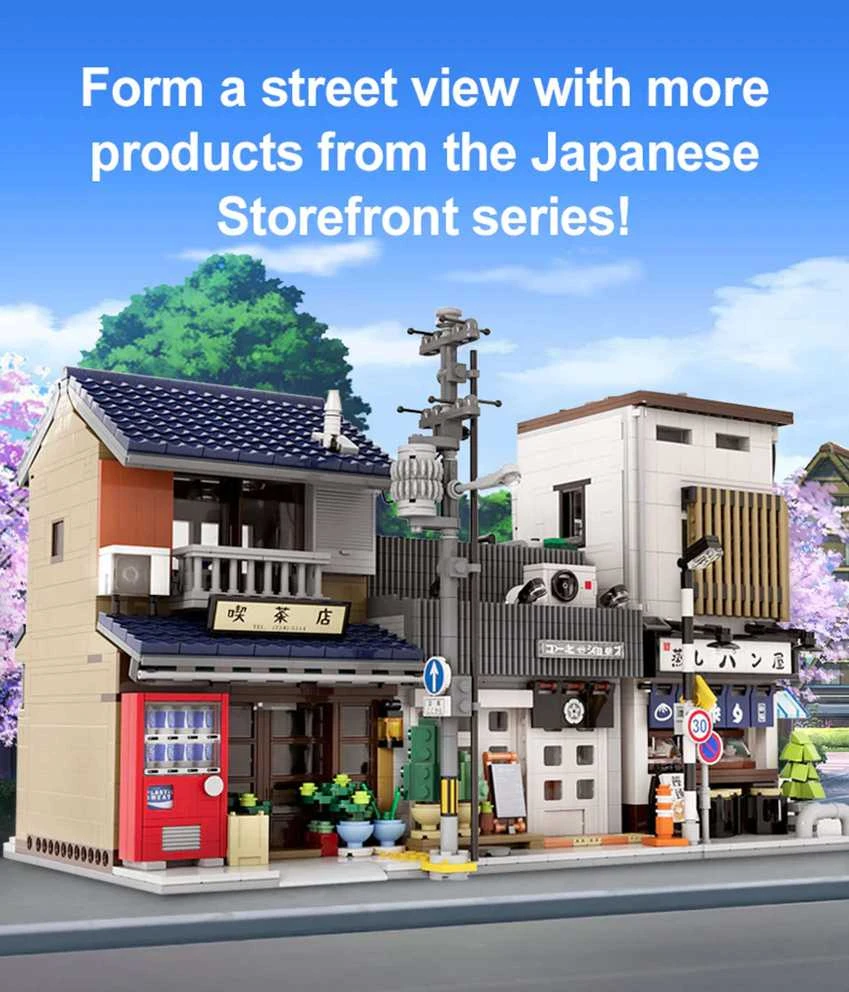 CaDA Building Blocks Japanese Tea Shop Building 1200 dalys