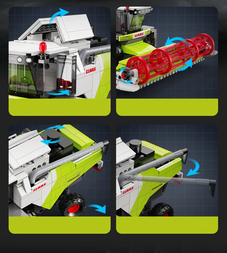 CADA BLOKŲ ŽEMĖS ŪKIO KOMBINANAS CLAAS DOMINATOR 384 ELEMENTS