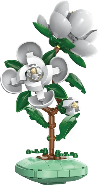 CaDA Construction Blocks komplektas Flowers Camellia in the Vazone 23 cm C59029W 301 dienos