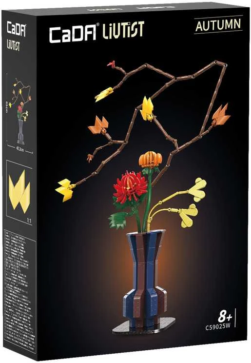 CaDA statybiniai kaladėlės Gėlės Gėlių menas Rudens žarijos 61 cm C59025W 794 dienos