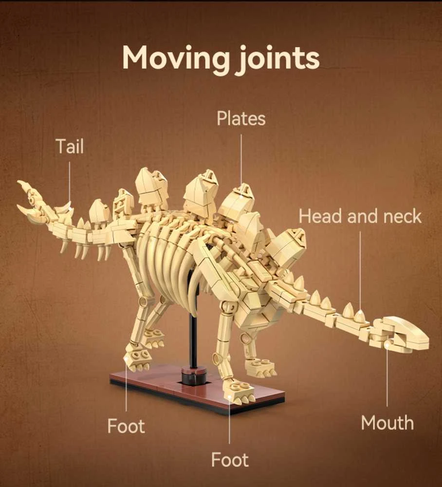 CADA statybinės plytos Dinosaur Triceratops Luminous 272 vnt C59013W