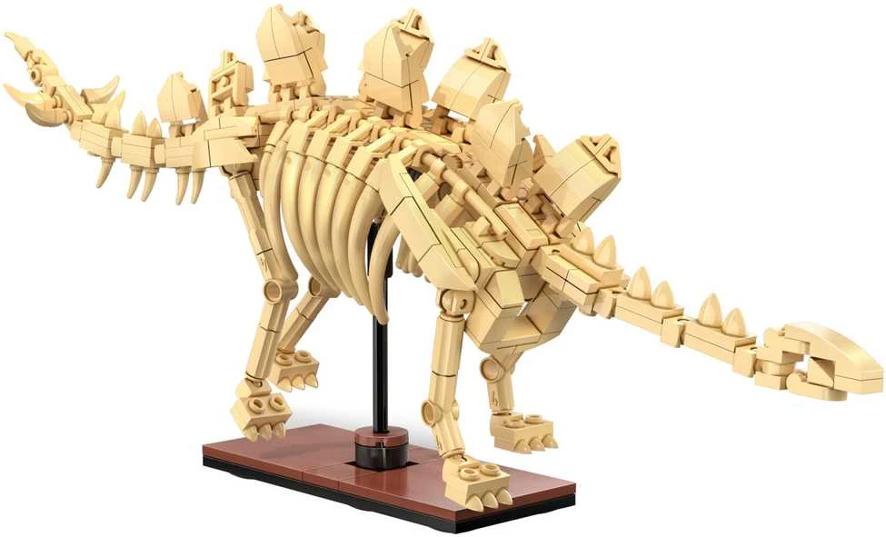CaDA dinozaurų fosilijų dinozauro skeleto rinkinys: stegozauras, 297 dalys