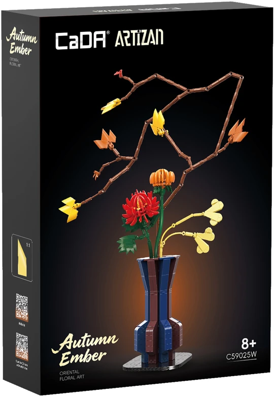 CaDA statybiniai kaladėlės Gėlės Gėlių menas Rudens žarijos 61 cm C59025W 794 dienos