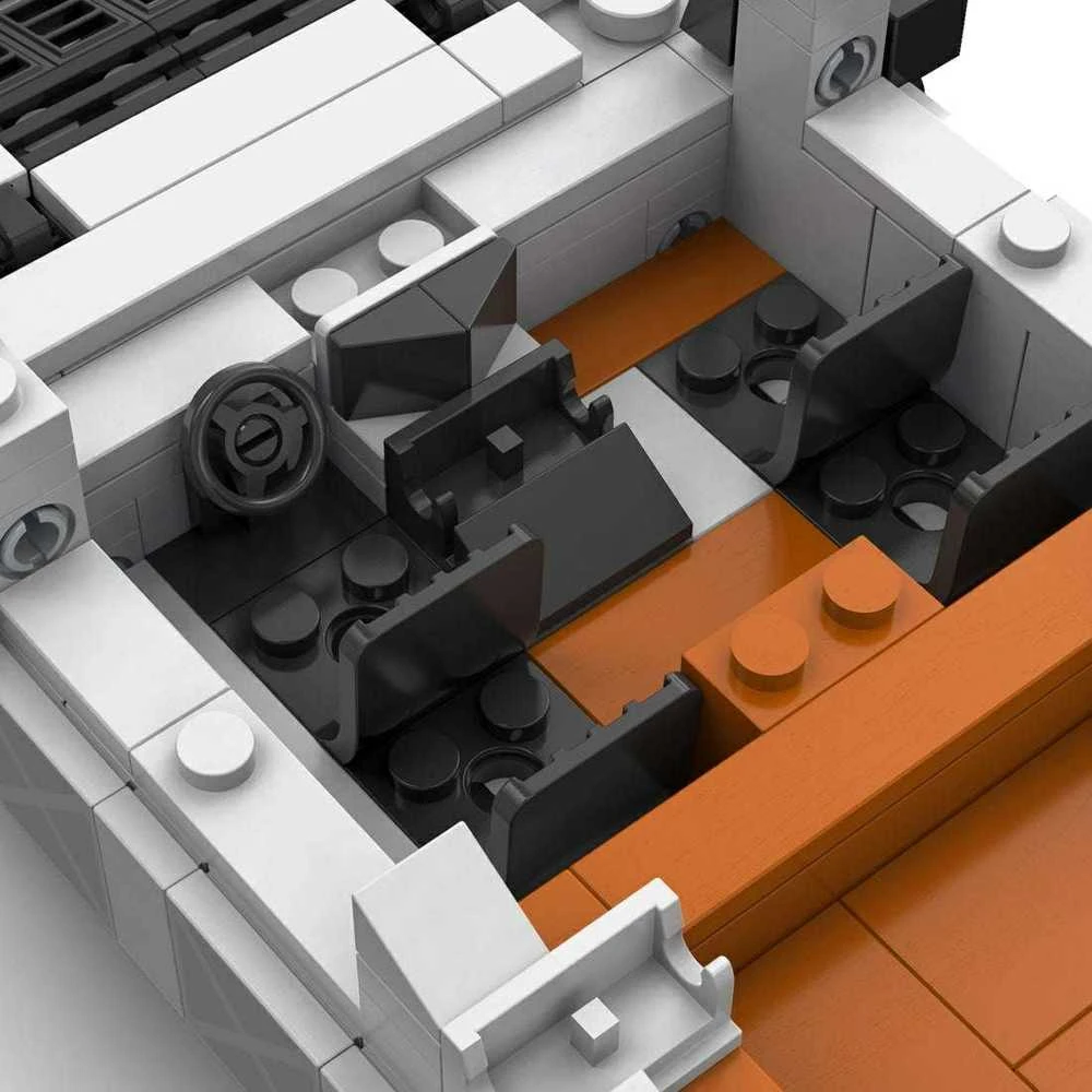 CaDA Construction Blocks mažas automobilis Važiuoklė Humvee balta visureigis 328 dalys