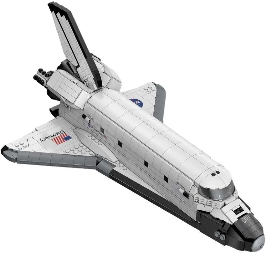 „CaDA Master NASA“ konstruktoriaus kaladėlės, erdvėlaivio „Discovery Space Shuttle“ modelis, 1827 detalės