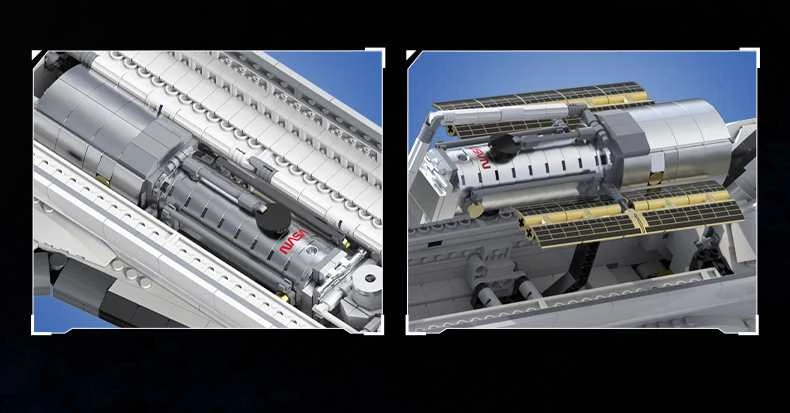 „CaDA Master NASA“ konstruktoriaus kaladėlės, erdvėlaivio „Discovery Space Shuttle“ modelis, 1827 detalės