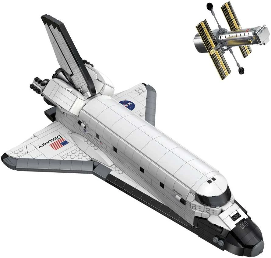 „CaDA Master NASA“ konstruktoriaus kaladėlės, erdvėlaivio „Discovery Space Shuttle“ modelis, 1827 detalės