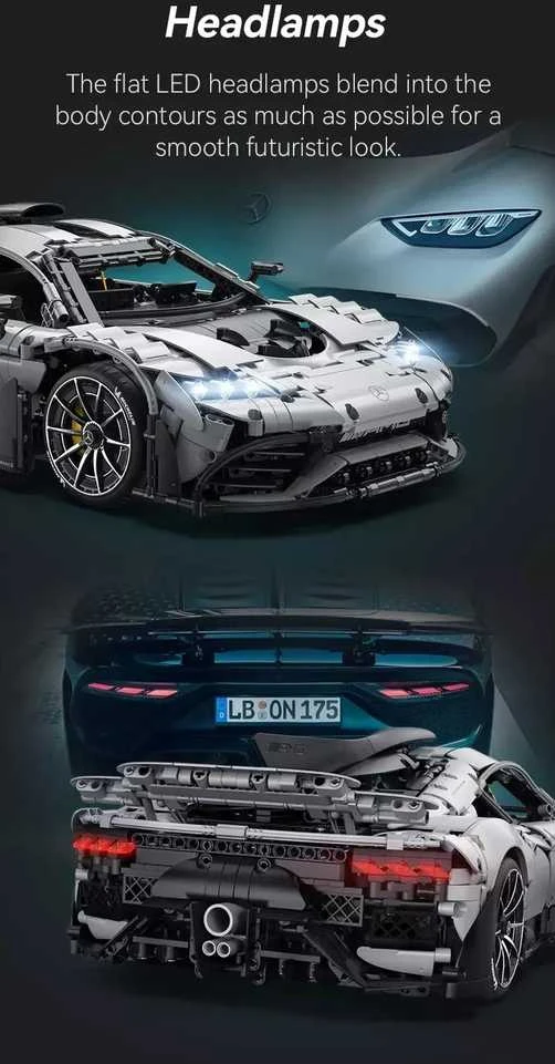 Konstruktorius CaDA Mercedes-AMG ONE C298 1/8 (3295 dalių)
