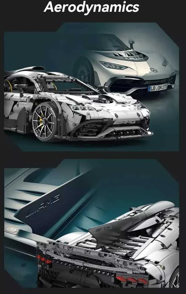 Konstruktorius CaDA Mercedes-AMG ONE C298 1/8 (3295 dalių)