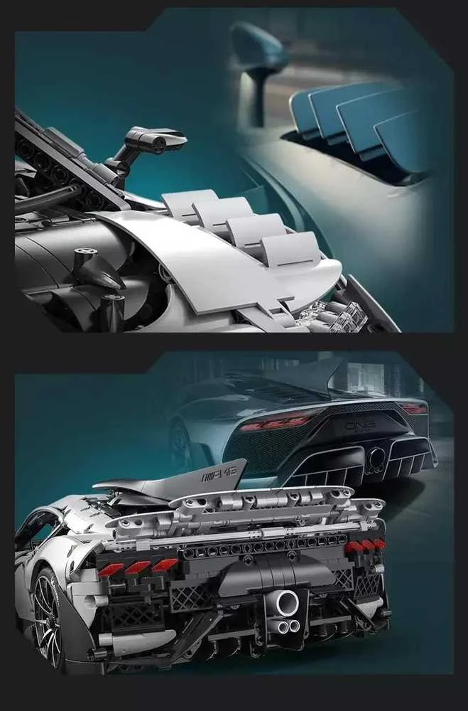 Konstruktorius CaDA Mercedes-AMG ONE C298 1/8 (3295 dalių)