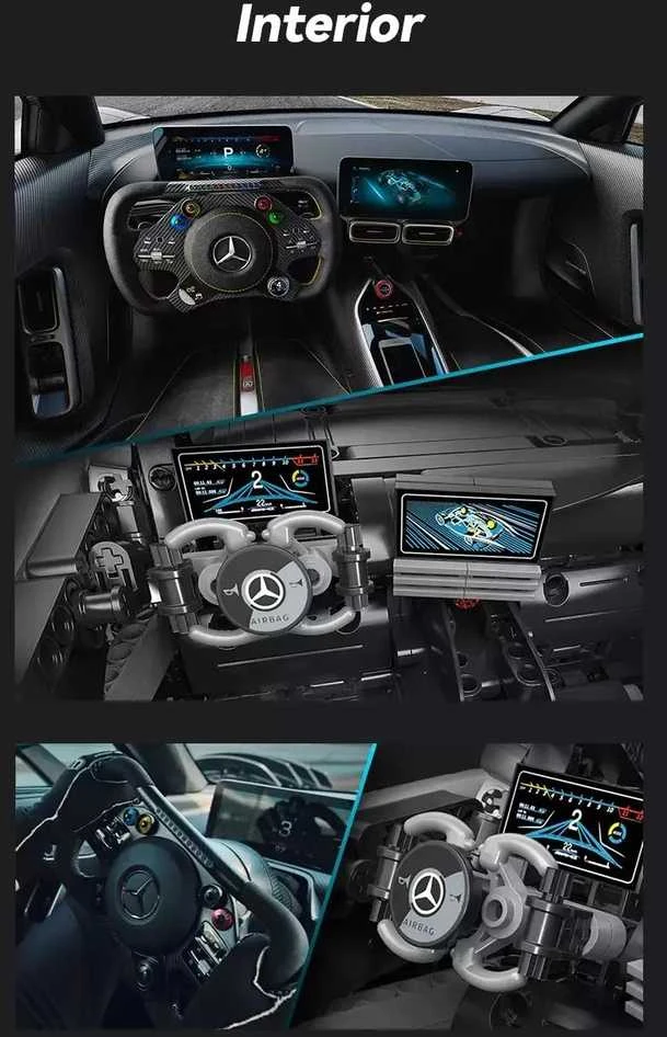 Konstruktorius CaDA Mercedes-AMG ONE C298 1/8 (3295 dalių)