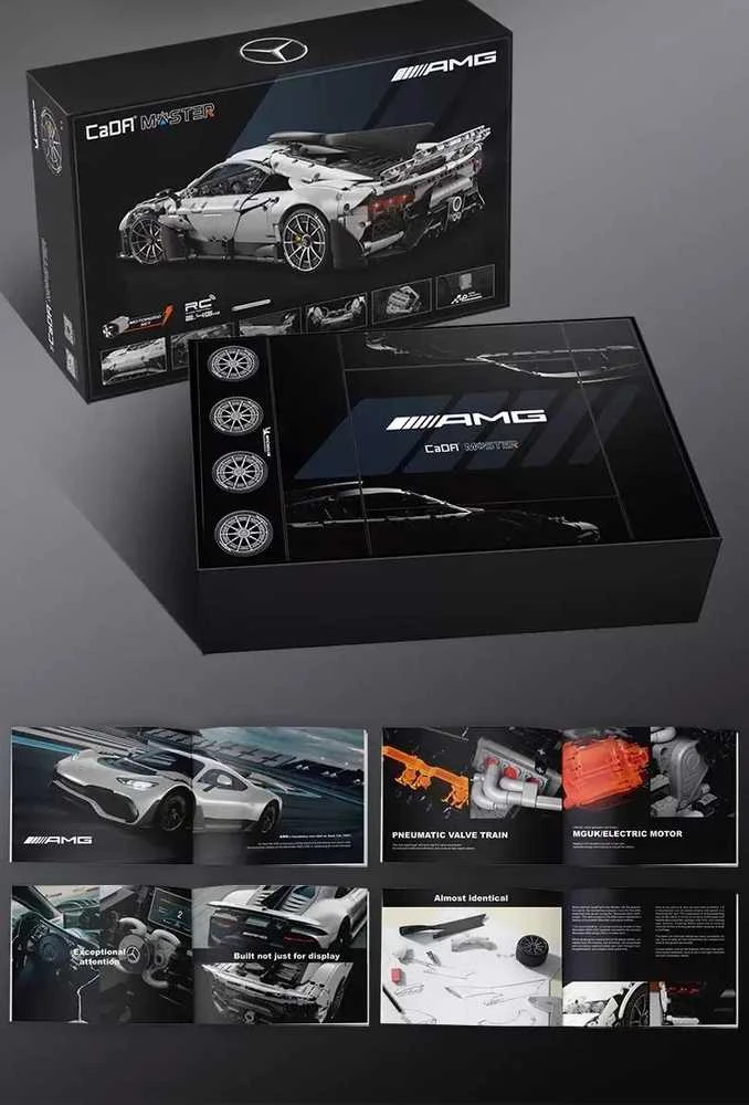 Konstruktorius CaDA Mercedes-AMG ONE C298 1/8 (3295 dalių)