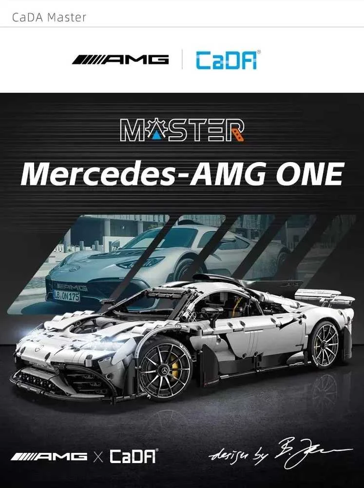 Konstruktorius CaDA Mercedes-AMG ONE C298 1/8 (3295 dalių)