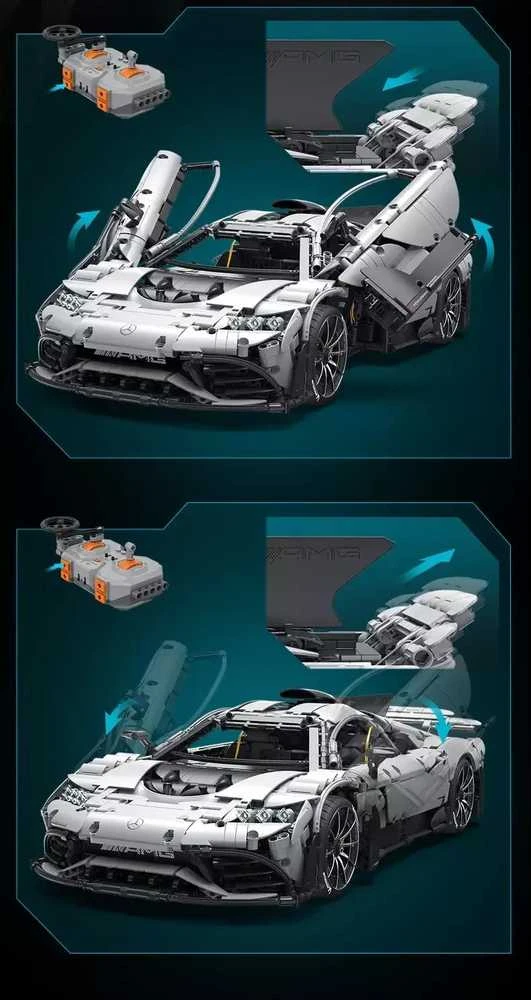 Konstruktorius CaDA Mercedes-AMG ONE C298 1/8 (3295 dalių)