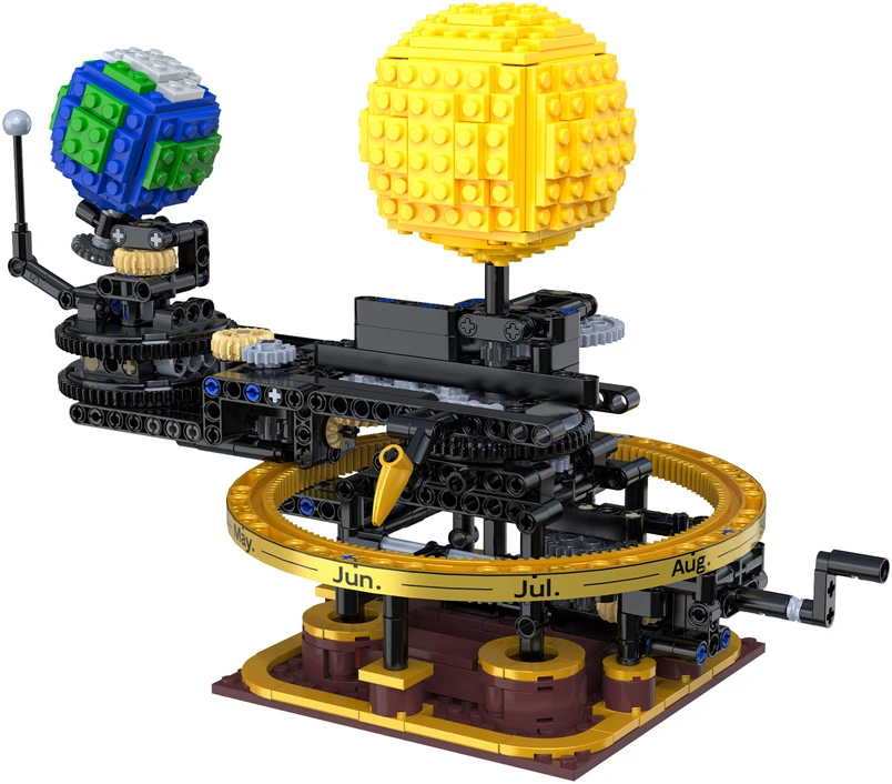 Konstrukciniai kaladėlės CaDA Master Saulės sistema Saulė Planeta Žemė Mėnulis Solar System Kosmosas 651 elementas C71009W