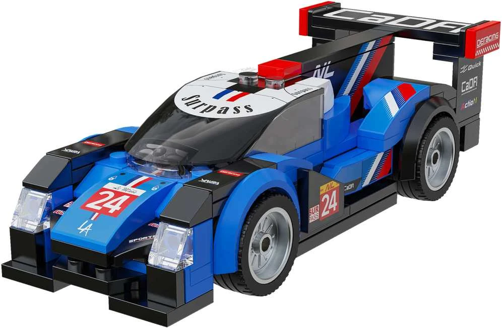 CaDA Mėlyna Construction Blocks Supersonic Star City Car 164vnt