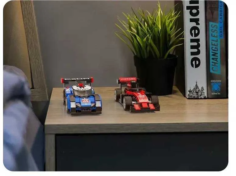 CaDA Mėlyna Construction Blocks Supersonic Star City Car 164vnt