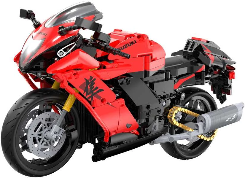 CaDA Motor Suzuki Hayabusa Motociklas Važiuoklė 1043vnt statybiniai blokeliai