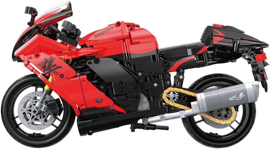 CaDA Motor Suzuki Hayabusa Motociklas Važiuoklė 1043vnt statybiniai blokeliai
