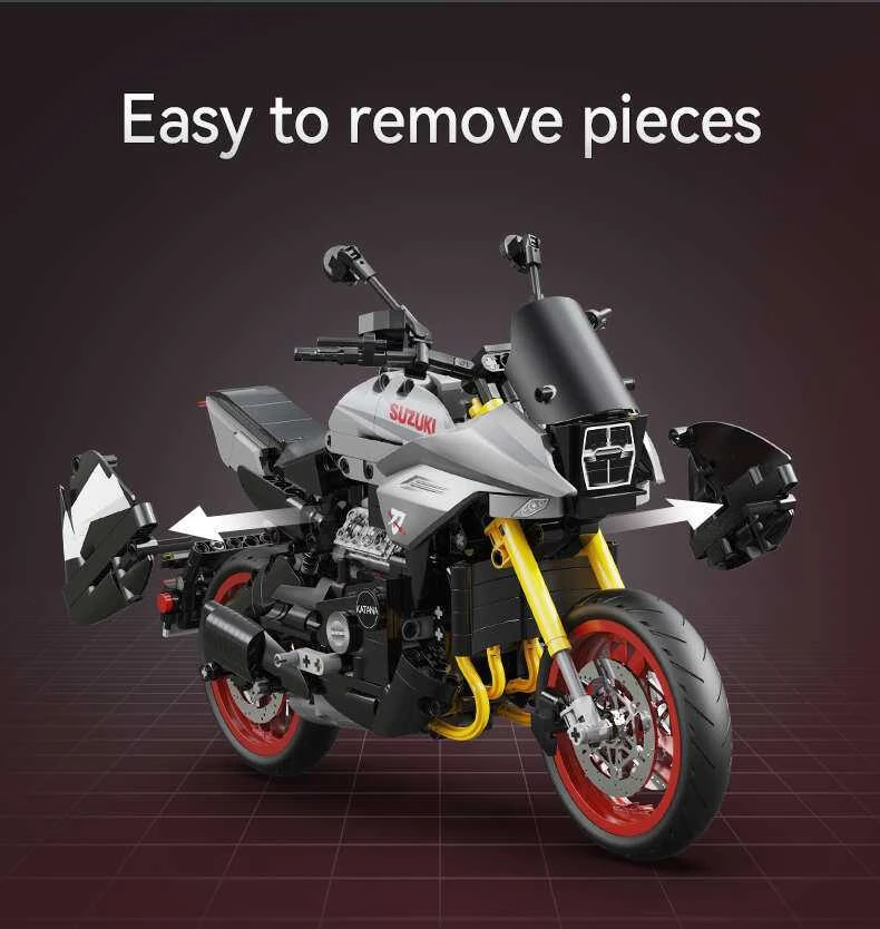 CaDA Motor Suzuki Katana motociklų statybiniai blokai 1104 vienetai C59021W