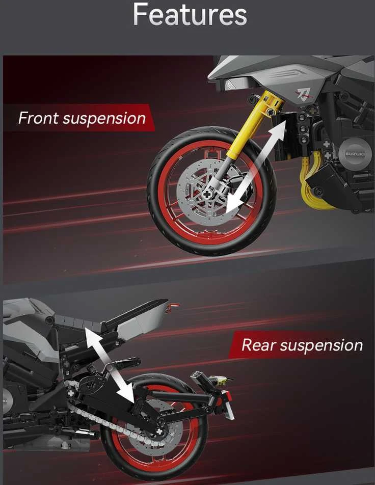 CaDA Motor Suzuki Katana motociklų statybiniai blokai 1104 vienetai C59021W