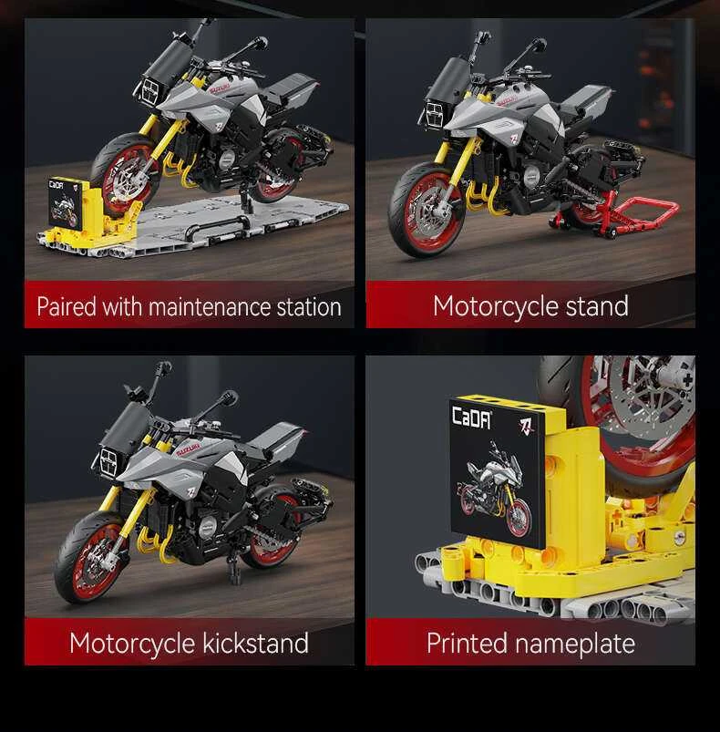 CaDA Motor Suzuki Katana motociklų statybiniai blokai 1104 vienetai C59021W