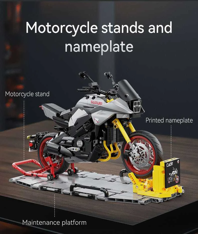 CaDA Motor Suzuki Katana motociklų statybiniai blokai 1104 vienetai C59021W
