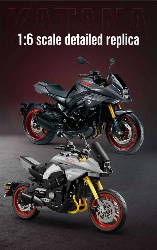 CaDA Motor Suzuki Katana motociklų statybiniai blokai 1104 vienetai C59021W