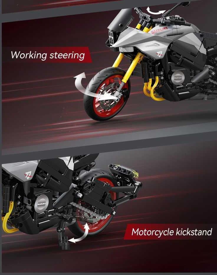 CaDA Motor Suzuki Katana motociklų statybiniai blokai 1104 vienetai C59021W