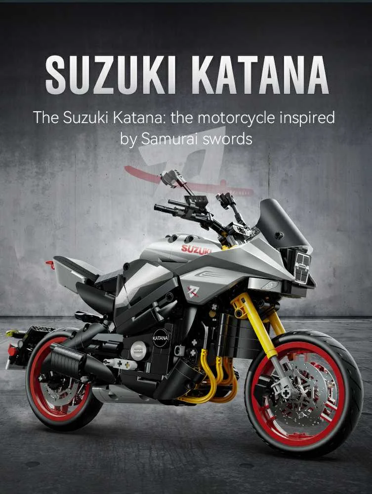 CaDA Motor Suzuki Katana motociklų statybiniai blokai 1104 vienetai C59021W
