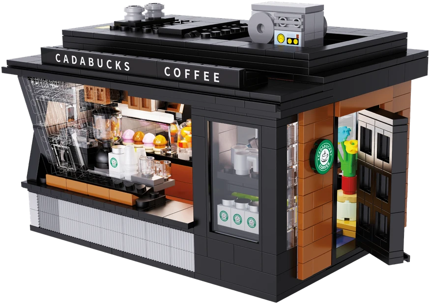 CADA konstruktorius CAFE Coffee House LED Building 768 elementų C66005W