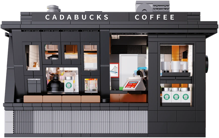 CADA konstruktorius CAFE Coffee House LED Building 768 elementų C66005W