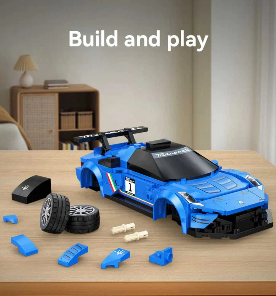 CaDA Statybiniai blokai Automobilis 15,5 cm lenktyninis automobilis Maserati GT2 Transporto priemonė 240 vnt 1:24 C55031W