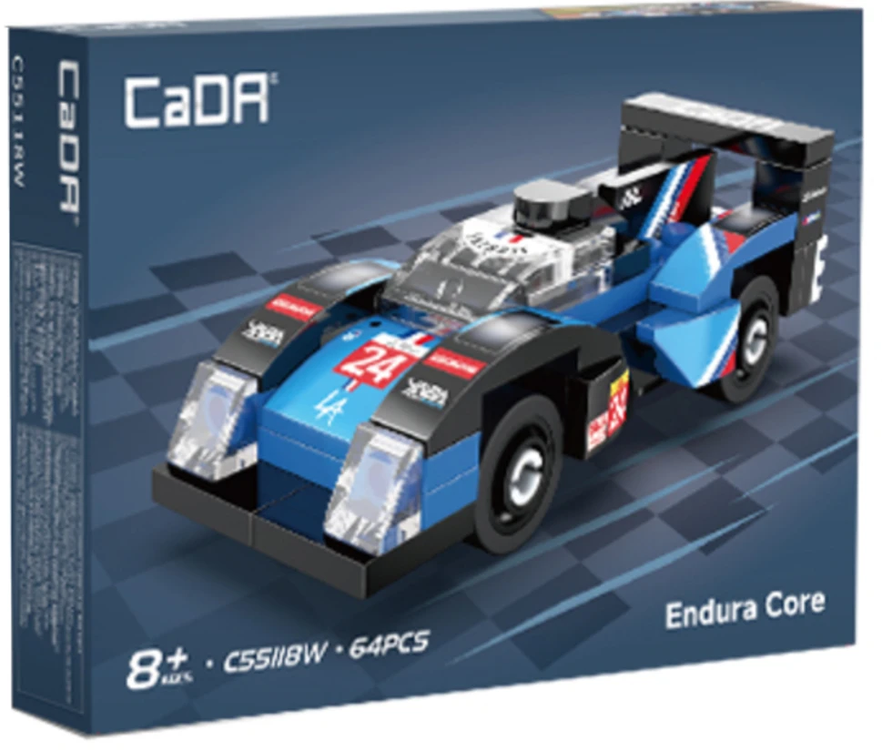 CaDA statybiniai blokai Endura Core 64 Dalys Car