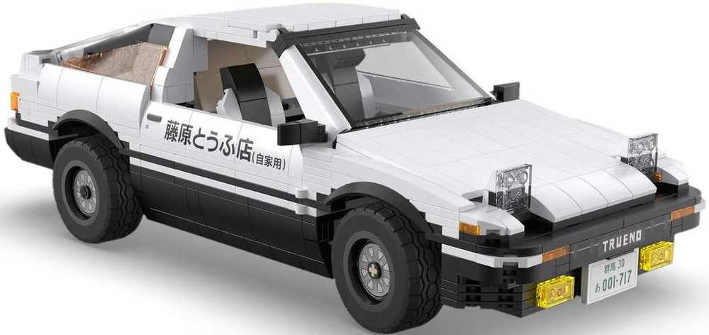 Klocki konstrukcyjne CaDA Samochód Lentyninė mašinėlė Initial-D AE86 Toyota Trueno 1324 elementy
