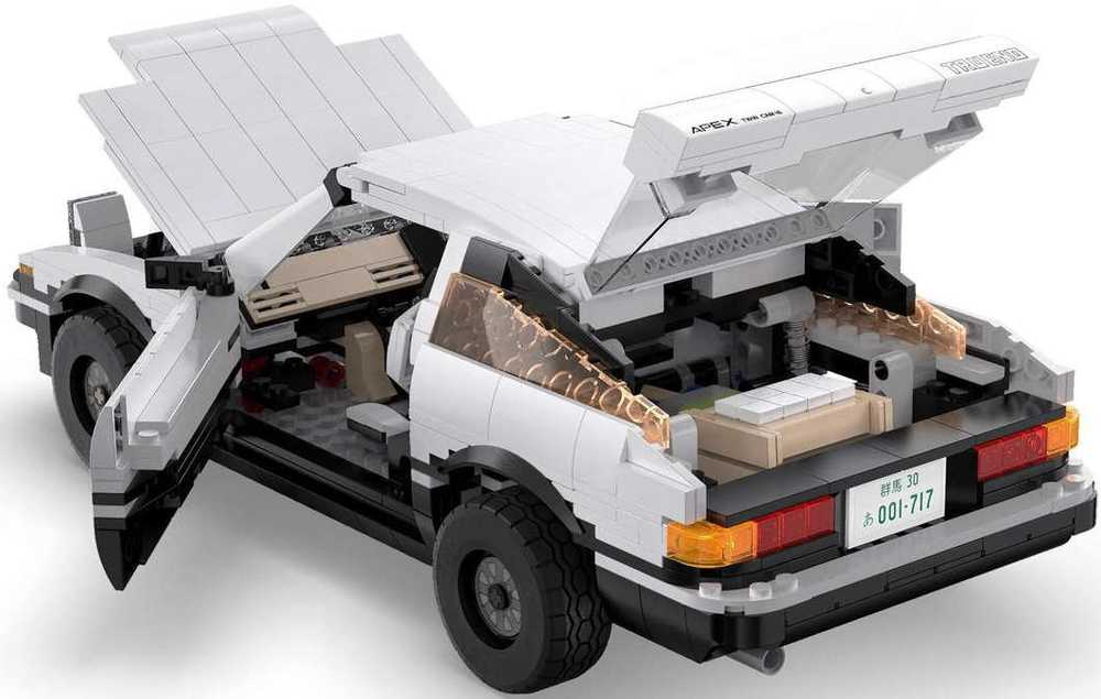 Klocki konstrukcyjne CaDA Samochód Lentyninė mašinėlė Initial-D AE86 Toyota Trueno 1324 elementy