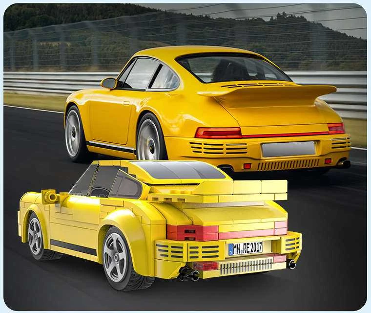 CADA BLOKŲ RINKINYS RUF CTR 2017 YELLOWBIRD NUOTOLINIO PULTO VALDYMAS AUTOMOBILIS 222 EL