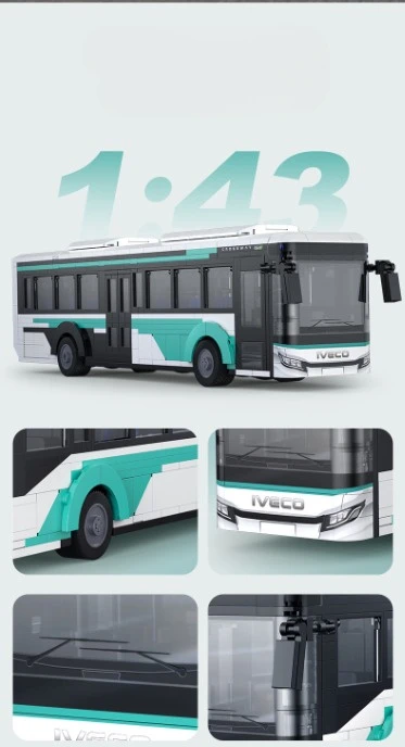 CADA STATYBINIAI KLUOKAI IVECO TRANSPORT CROSSWAY CITY BUS 832 ELEMENTS.