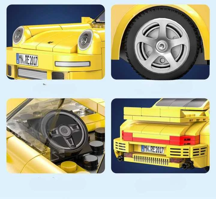 CADA BLOKŲ RINKINYS RUF CTR 2017 YELLOWBIRD NUOTOLINIO PULTO VALDYMAS AUTOMOBILIS 222 EL