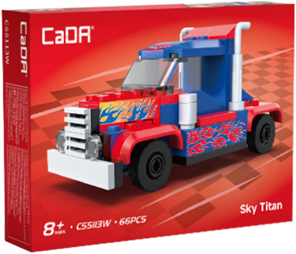 CaDA statybiniai blokai „Sky Titan“ 66 Dalys automobiliai