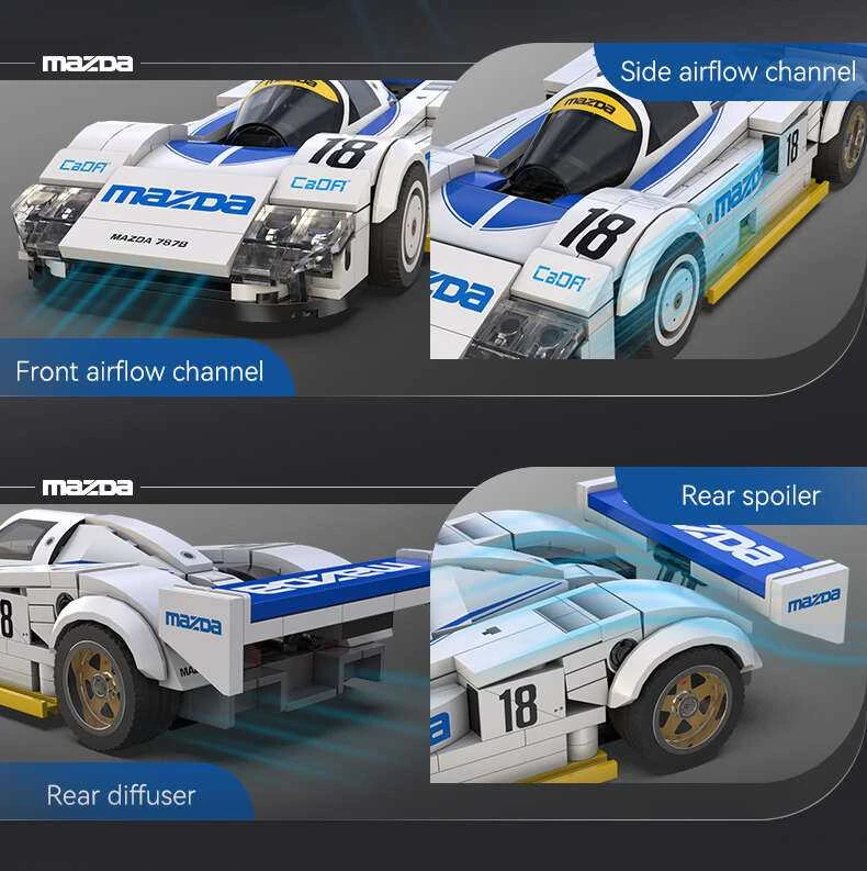 CADA BLOKŲ RINKINYS MAZDA 787B LE MANS 1:24 242 VIENETŲ SPORTINIS AUTOMOBILIS
