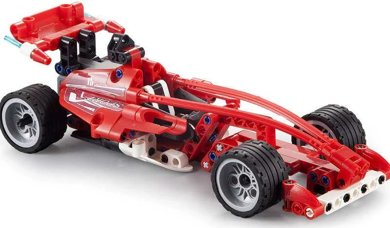 CaDA Statybiniai blokai Sportinis automobilis 23 cm Formula Racing Car 144 vnt