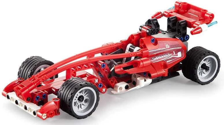 CaDA Statybiniai blokai Sportinis automobilis 23 cm Formula Racing Car 144 vnt