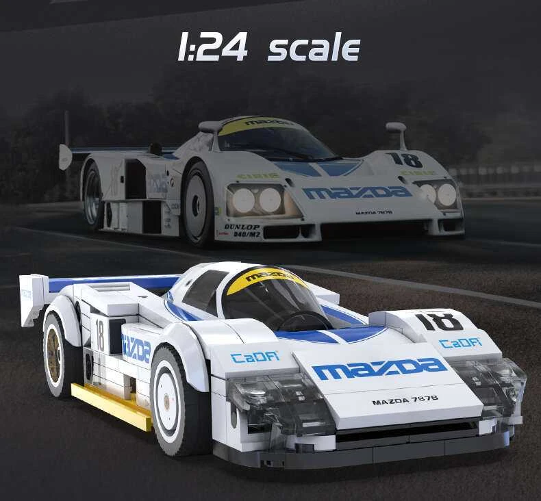 CADA BLOKŲ RINKINYS MAZDA 787B LE MANS 1:24 242 VIENETŲ SPORTINIS AUTOMOBILIS