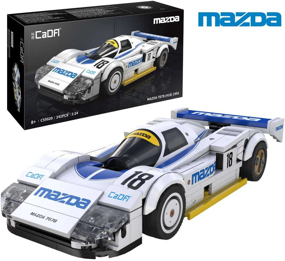 CADA BLOKŲ RINKINYS MAZDA 787B LE MANS 1:24 242 VIENETŲ SPORTINIS AUTOMOBILIS
