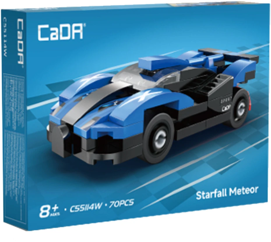 CaDA statybinių blokų „Starfall Meteor Car“ 70 dienų